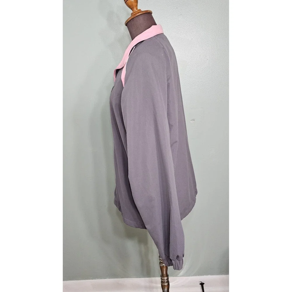 Afi Ladies Jacket‎ Sport Lite Weight Netting Liner - Gray & Pink -Size Medium